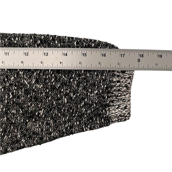 United Knitwear crewneck black/white heathered sweater size L Made in the USA - Picture 6 of 10